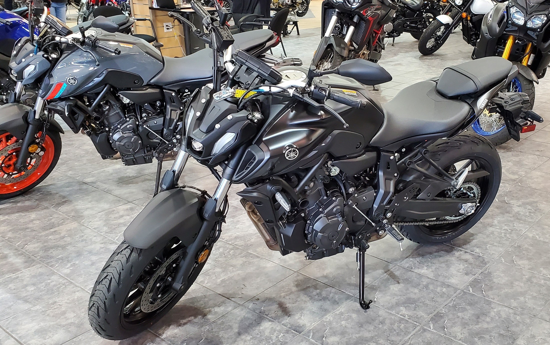 Naked-motorsykkel sett fra siden