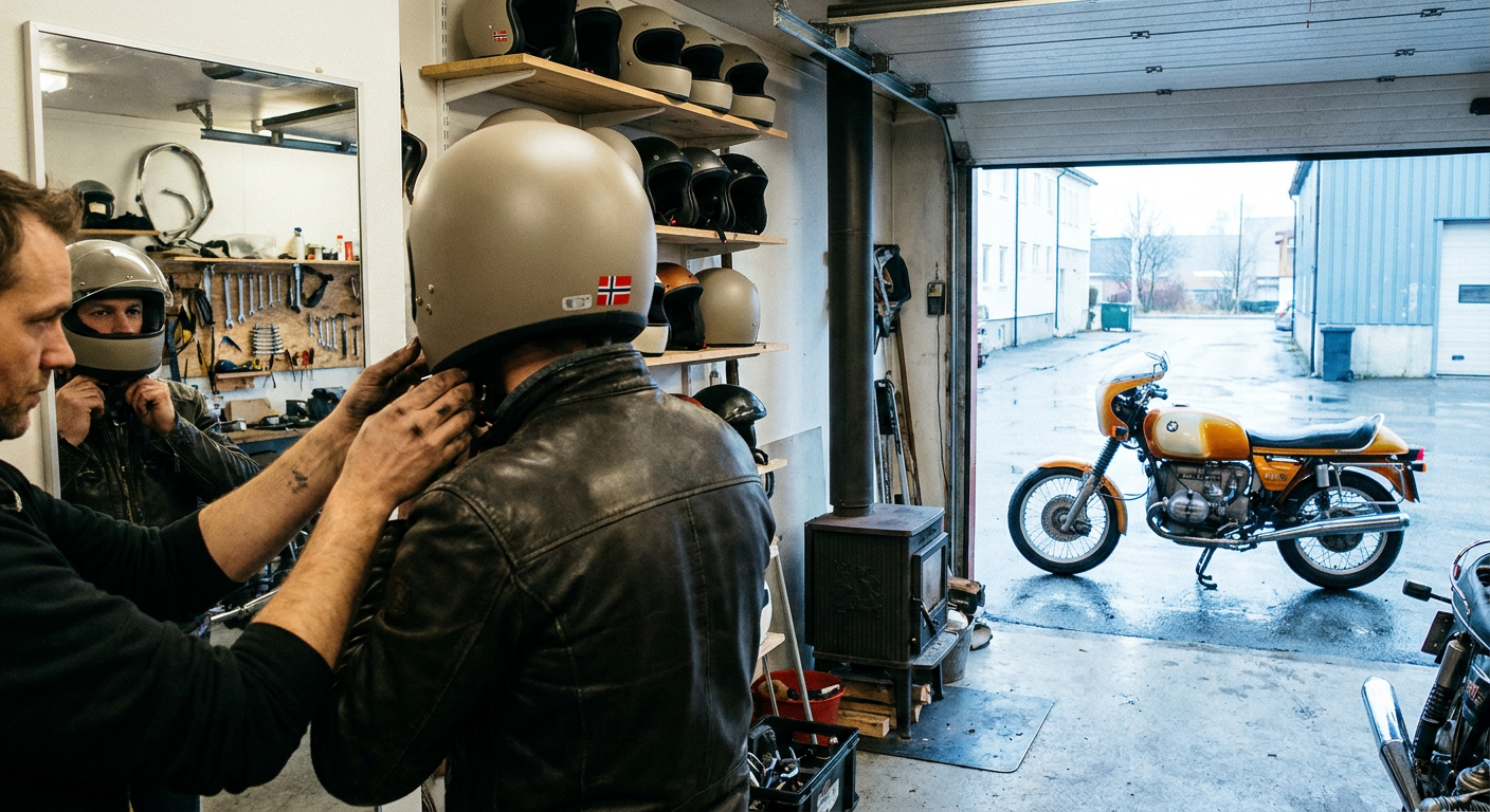 Slik velger og tilpasser du motorsykkelhjelm